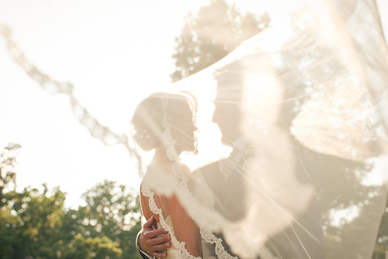 Gorgeous and romantic photos of the bride and groom at Cairnwood Estate in PA.