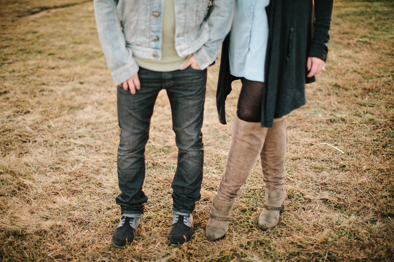 A hip and fashionable apple picking engagement session at Linvilla Orchards.