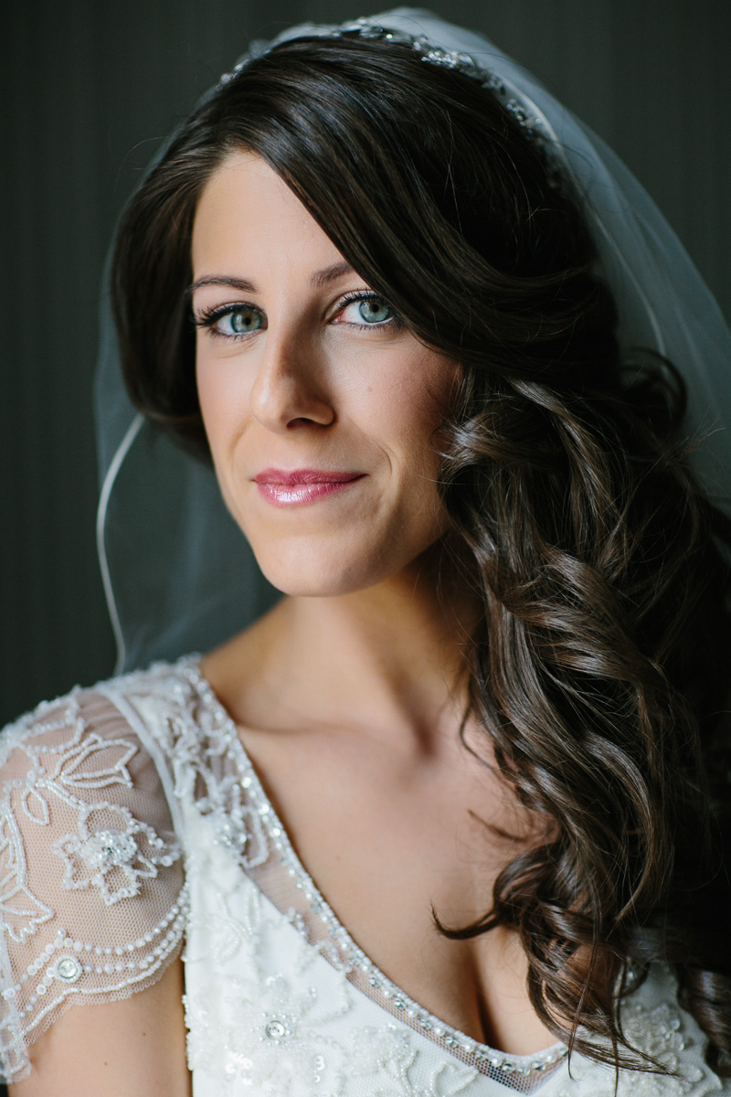Portrait of a bride in Philadelphia, PA.