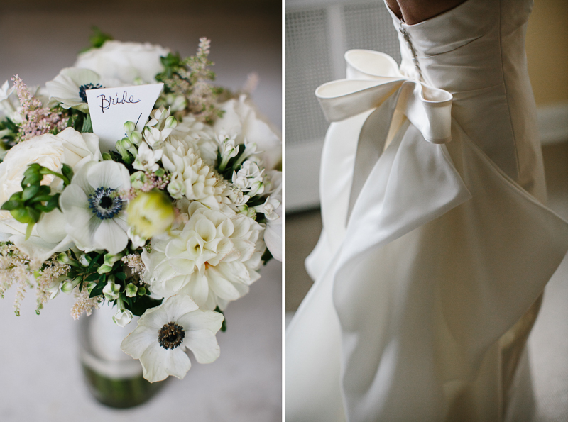 Nancy Saam wedding flowers & dress
