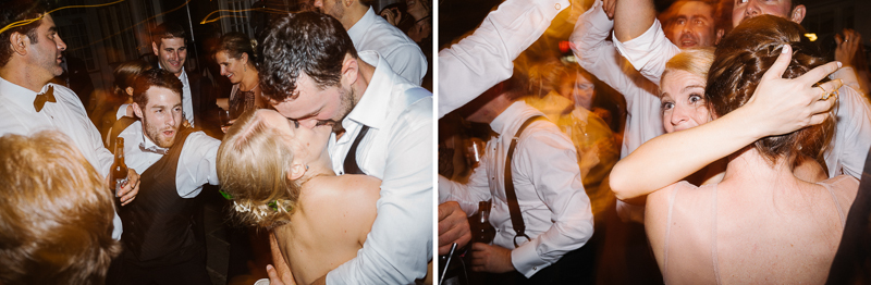 Candid wedding reception photos drag shutter