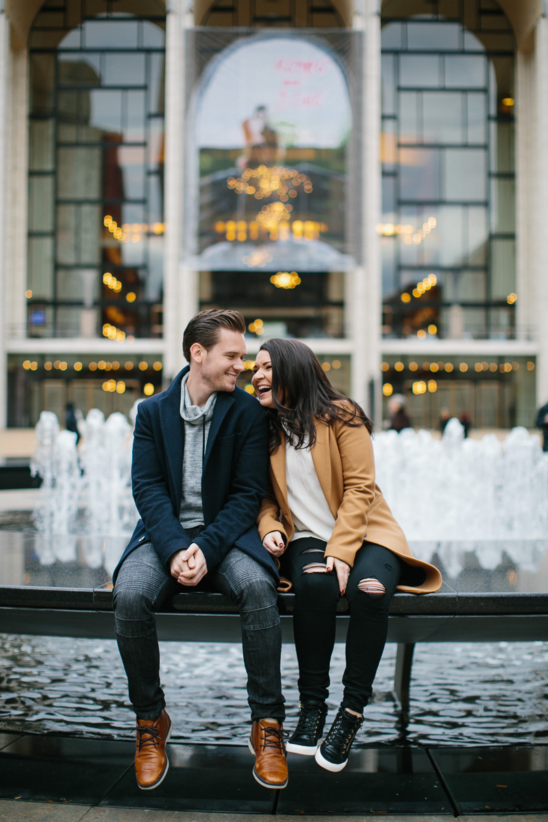 Lincoln Center Engagement Session NYC fall