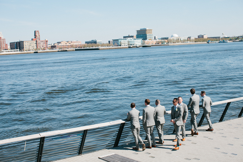 Race Street Pier is an alternative space for outdoor wedding portraits along the Delaware River in Philadelphia.