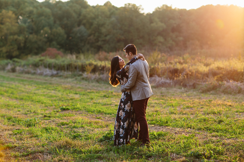 Fernbrooks Farms is an unconventional and indie venue for relaxed engagement photo sessions.