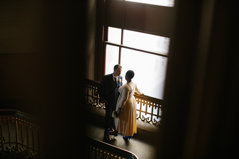 City Hall in Philadelphia is a unique venue for intimate elopement weddings.