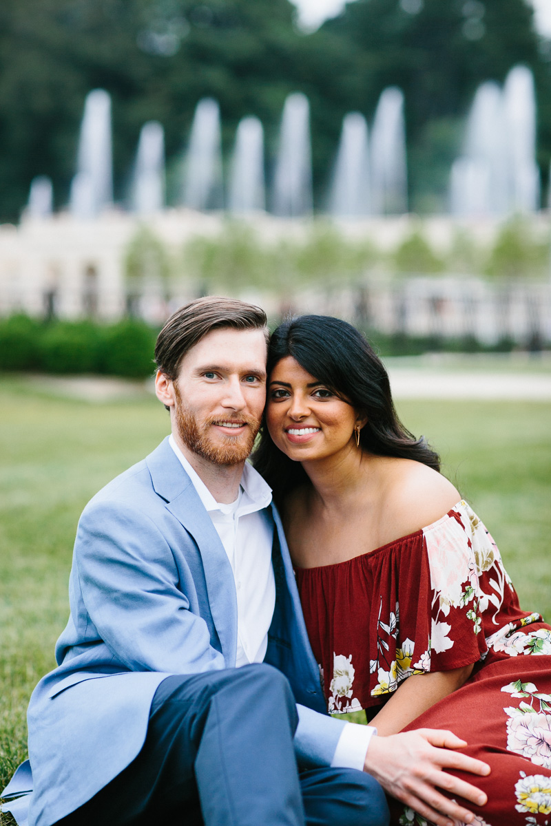 Near Philadelphia is Longwood Gardens, a unique greenhouse and garden space, great for engagement session photos.