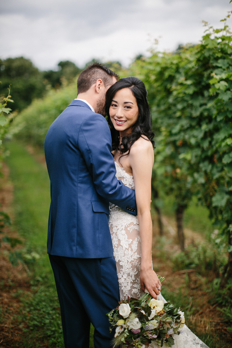 wedding photos in PA vineyard at Grace Winery Sweetwater
