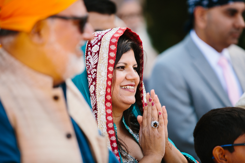 A modern outdoor Indian wedding celebration in NJ.