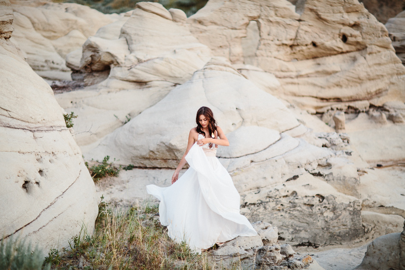 Montana styled wedding bride Missouri River Breaks