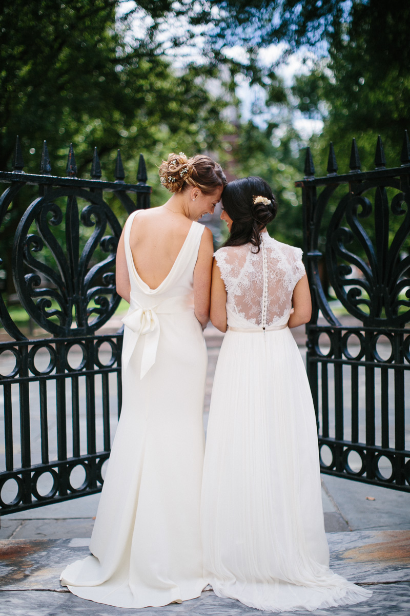 two brides same sex wedding philly