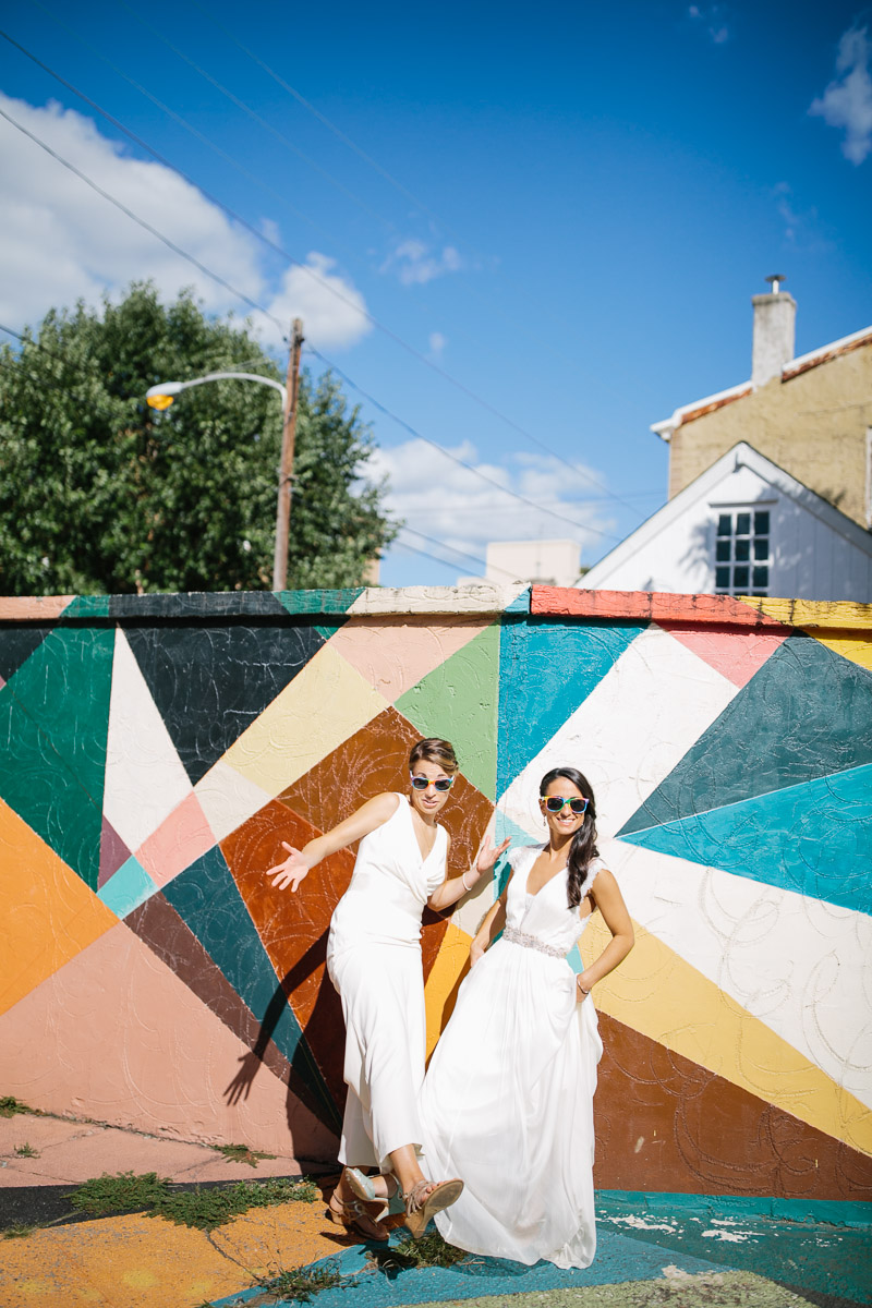 Cool Kensington murals for wedding photos