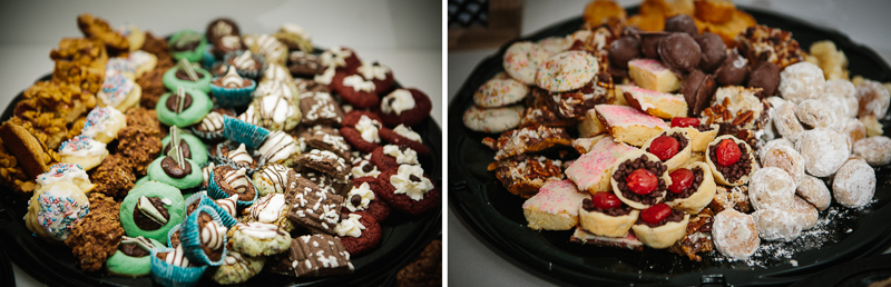 Details of sweets served at this Bucks County art museum wedding.
