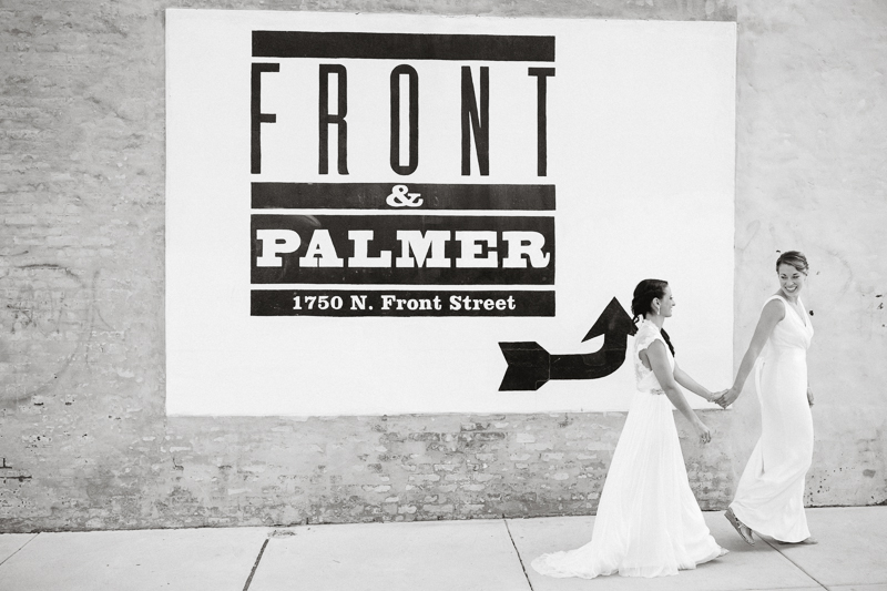 Front & Palmer Philly Lesbian wedding