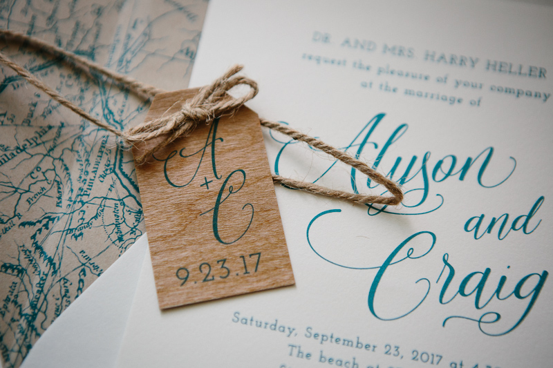 Unique beach themed invitations for this fall, Jersey shore wedding.