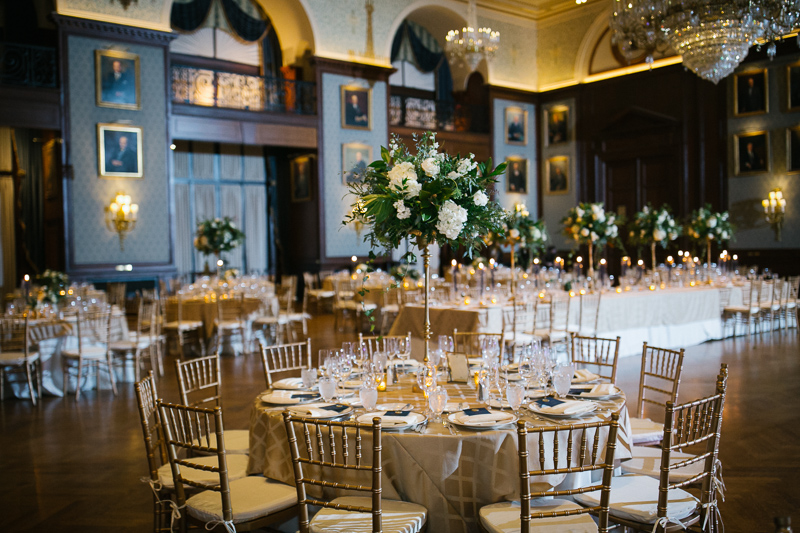 Union League wedding reception Lincoln Hall elegant