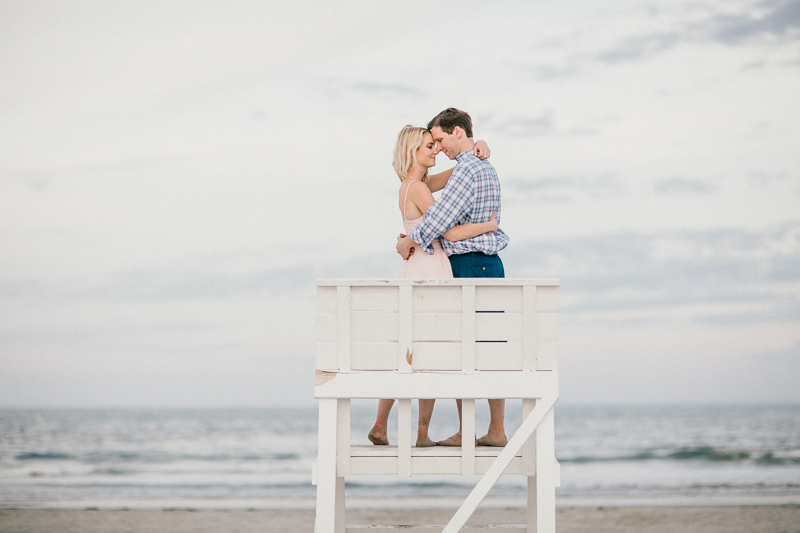 life guard stand engagement session nj