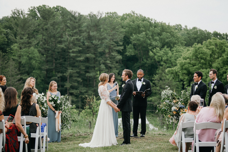 Outdoor Farm Wedding Ceremony 