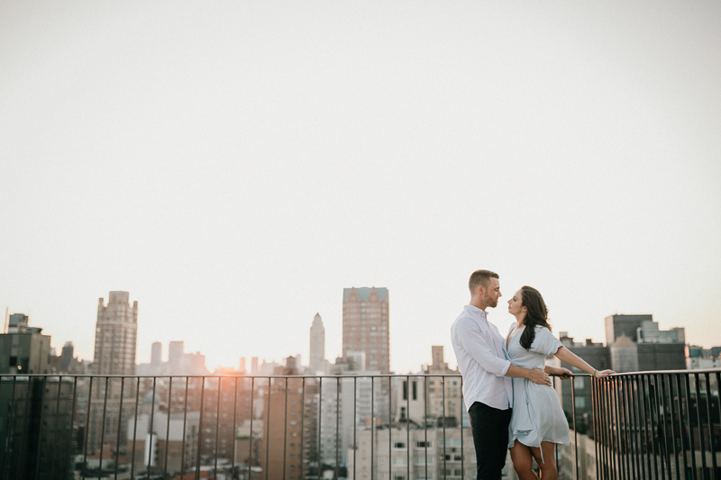 Manhattan Rooftop Engagement Session