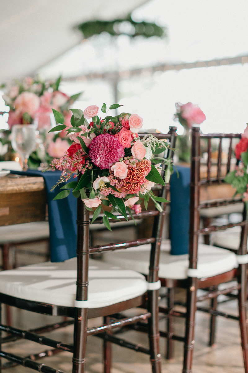Floral Chair Wedding Decoration