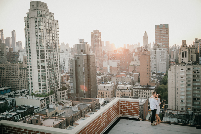 Manhattan NYC Rooftop Engagement 