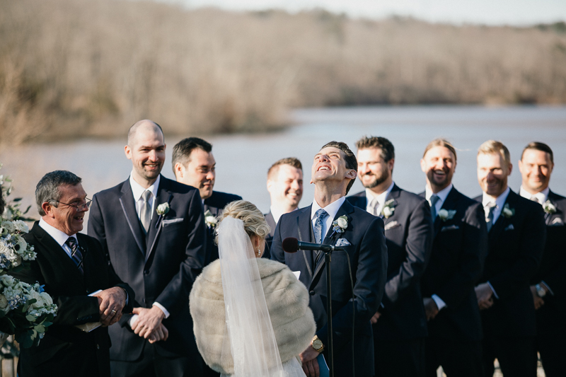 Early Spring Outdoor Wedding Ceremony