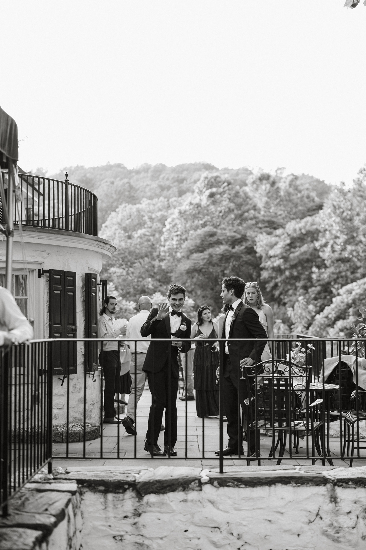 Same sex wedding at Philander Chase Knox Estate.