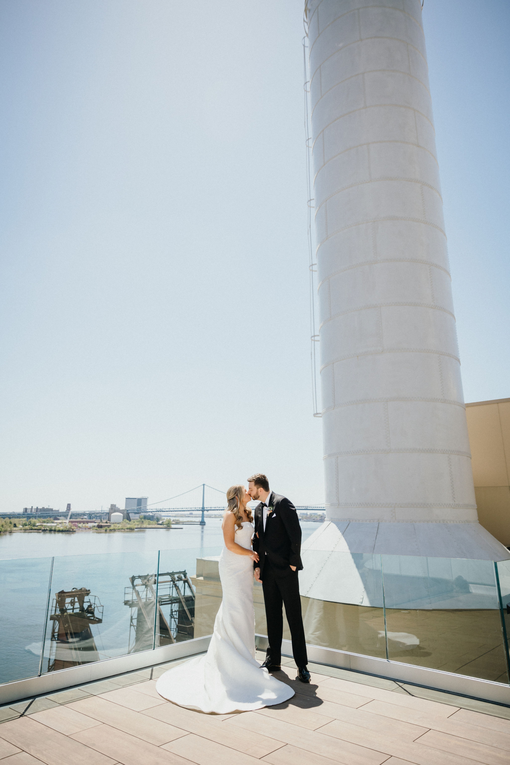 Philadelphia wedding photographers capture a heartfelt first look.