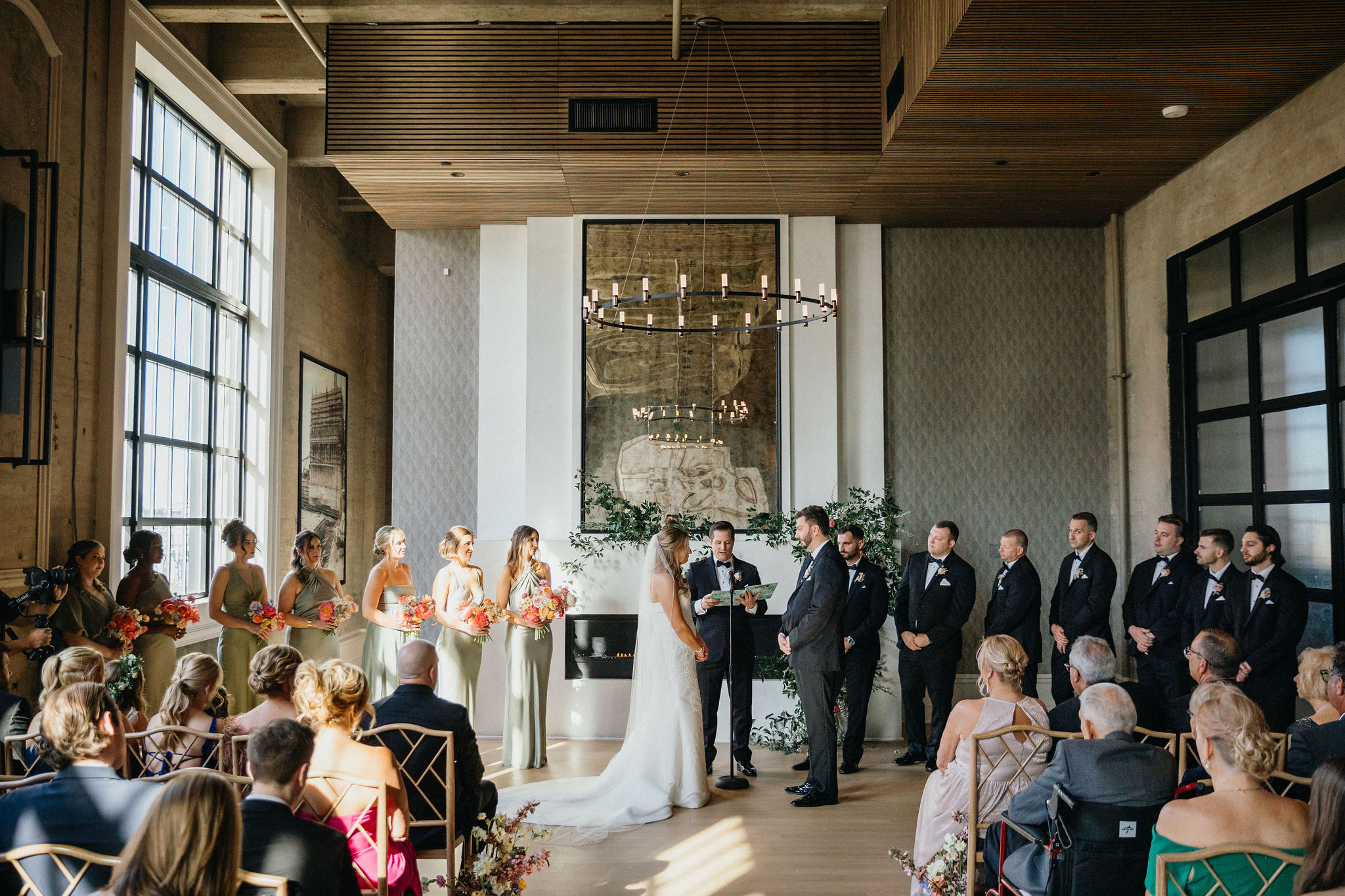 Sweet Cescaphe ceremony moments captured by Philadelphia wedding photographers.