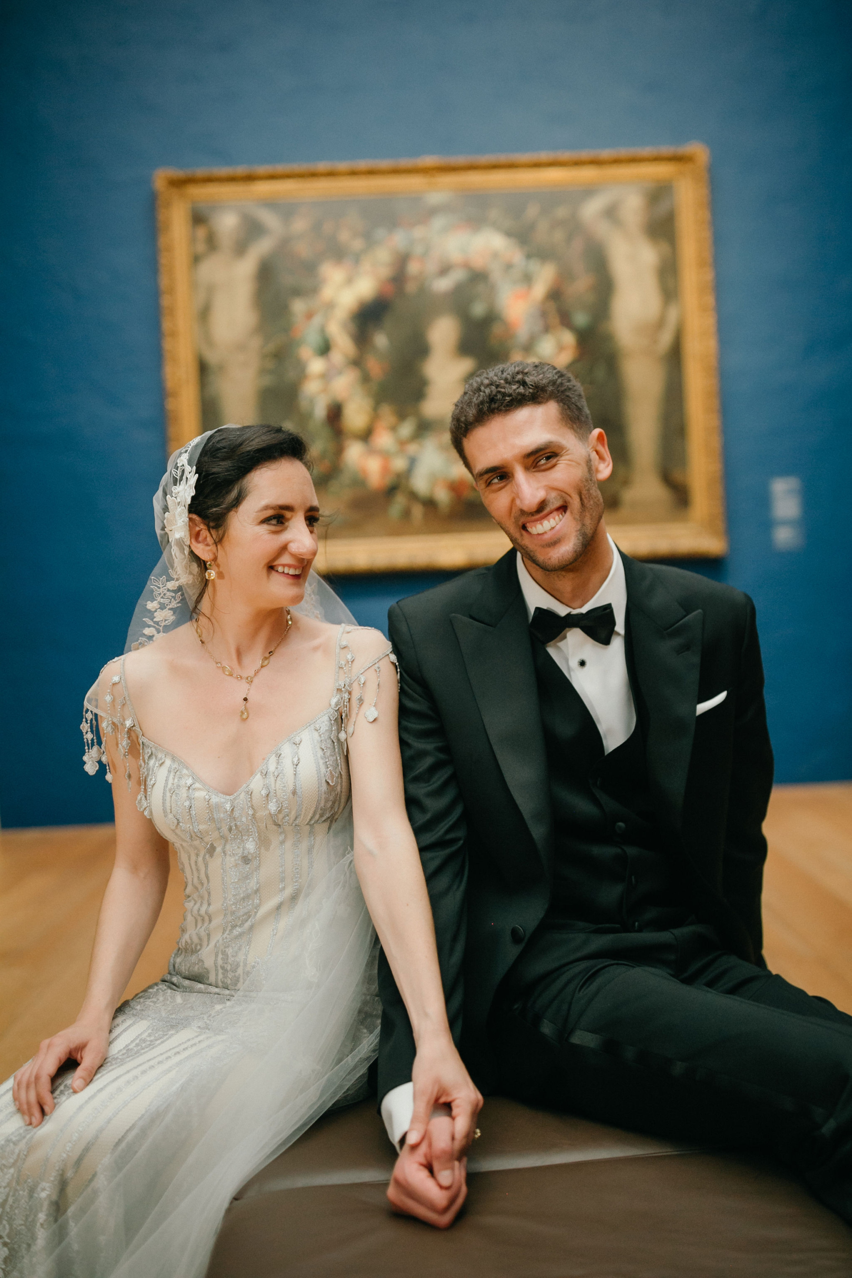 A stylish wedding day featuring unique design details at the Philadelphia Museum of Art.