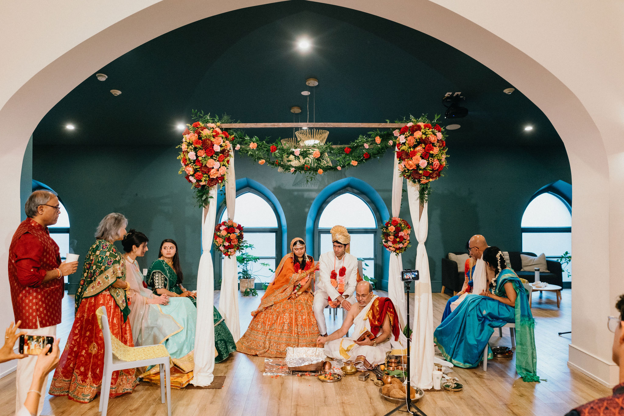 The Deacon in Philadelphia is a unique wedding venue with vaulted ceilings and arched windows. 