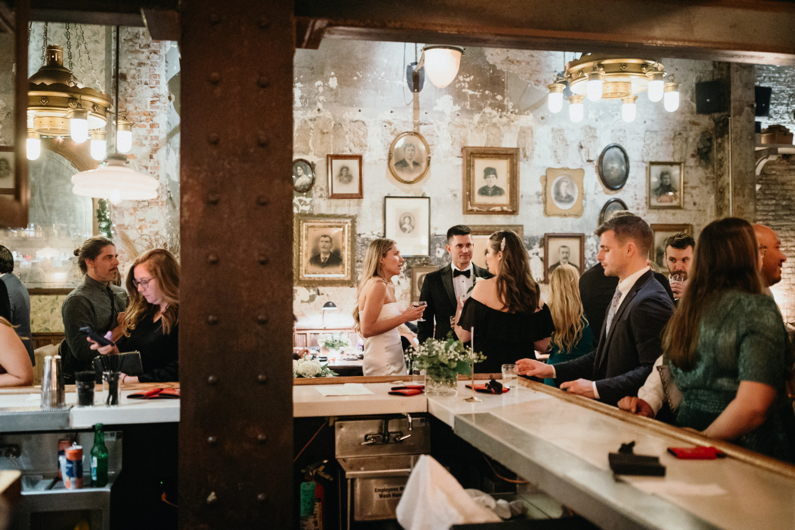 A speakeasy and bowling alley are just a couple reasons to have your unique Philadelphia wedding at Harp and Crown. 