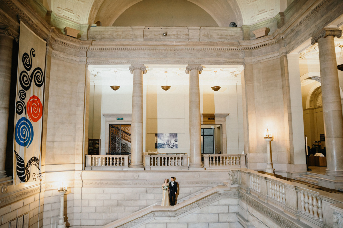 The Free Library of Philadelphia is a grand, unique wedding venue in Philadelphia known for its interior architecture.