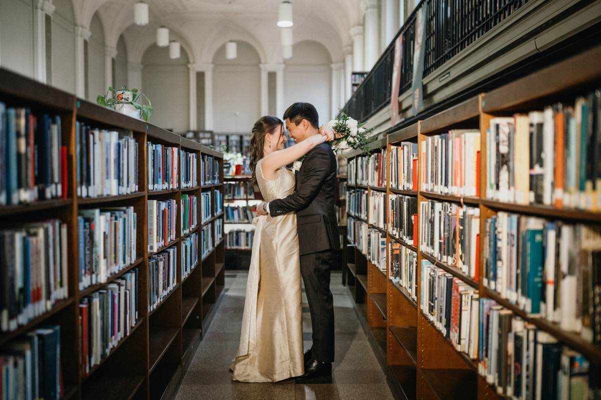 As Philadelphia wedding photographers we love the Free Library of Philadelphia because it is so unique and grandiose.