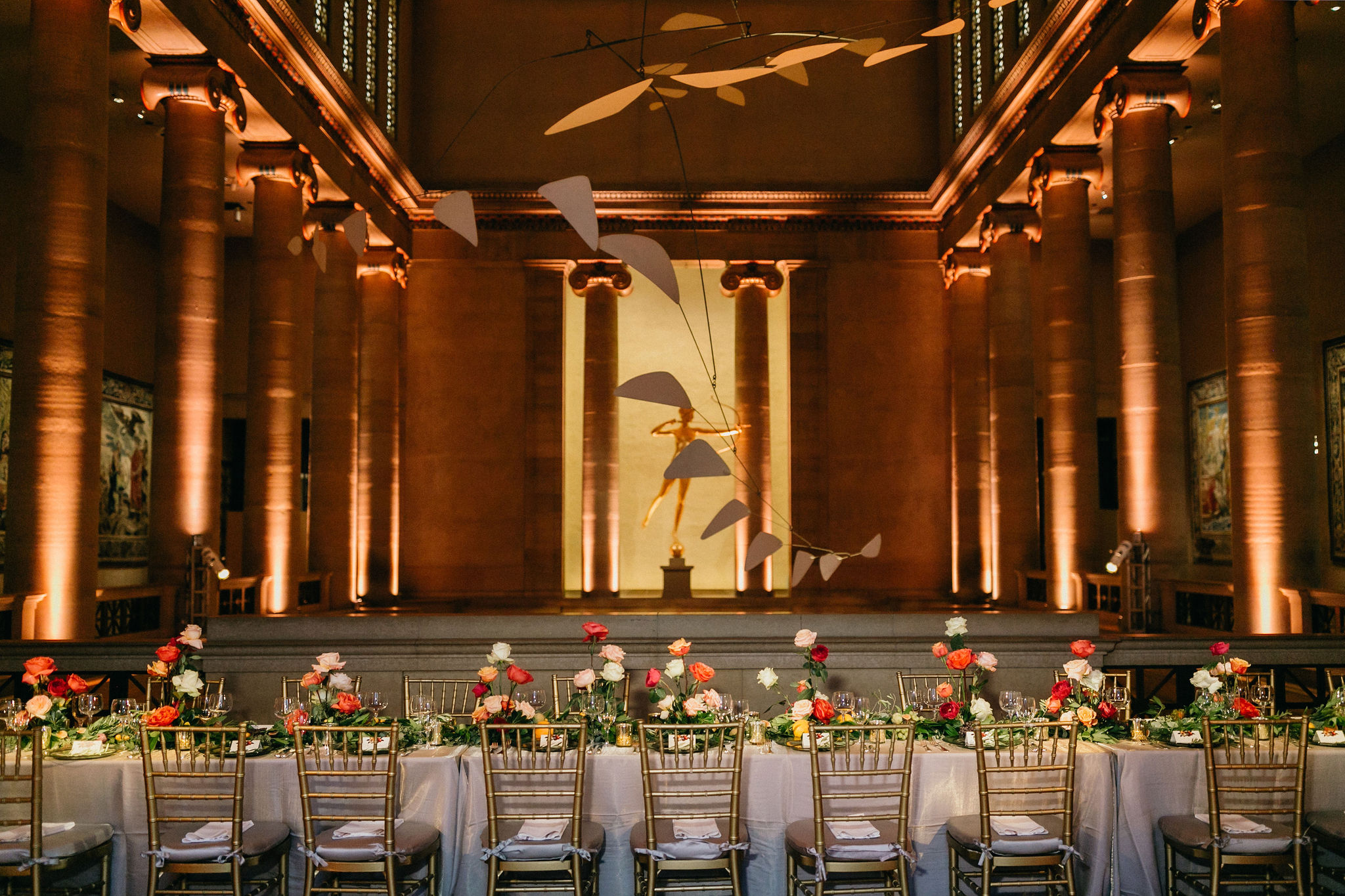 This PMA wedding reception is an example why The Philadelphia Museum of art is one of Philly's top museum wedding venues.