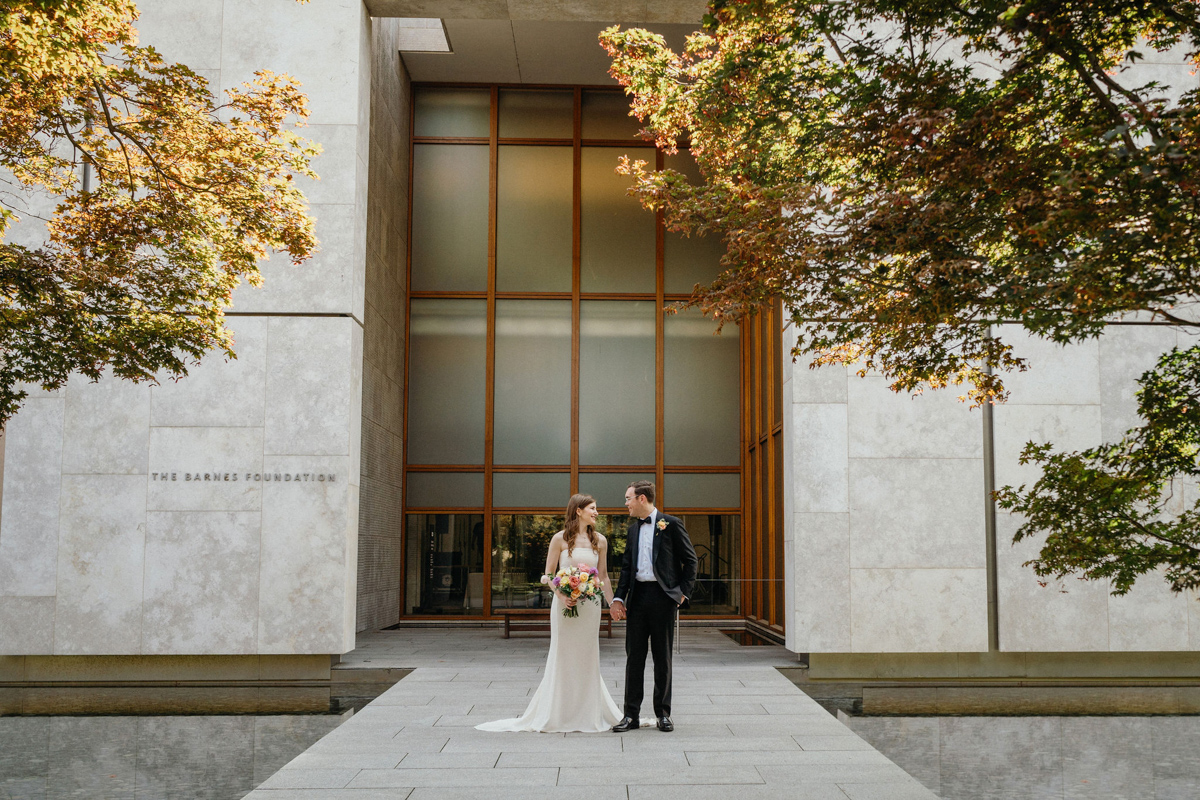 Its modern exterior and expansive art collection makes The Barnes an amazing museum wedding venue near Philadelphia to get married at.