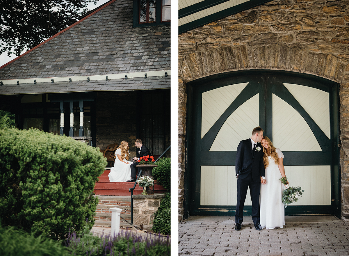 A romantic carriage house on a historic estate, ideal for an intimate celebration.