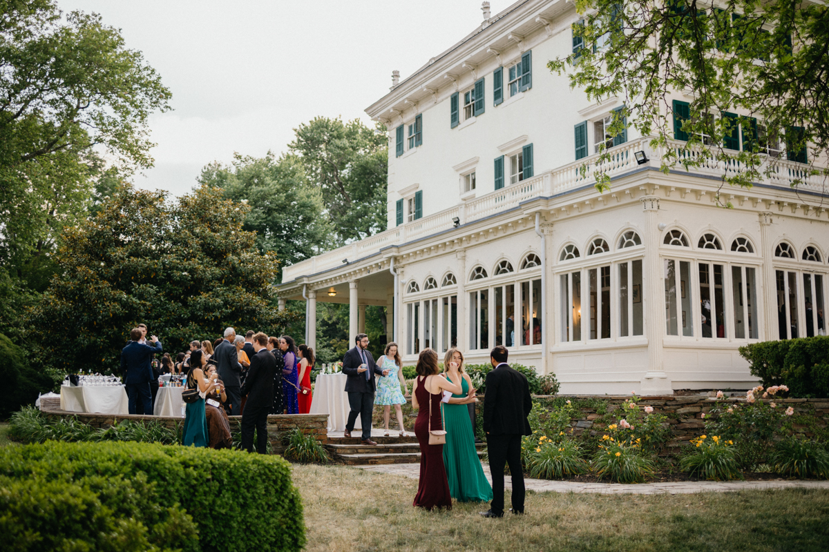 Estate wedding venue near Philadelphia with historic charm and lush gardens.