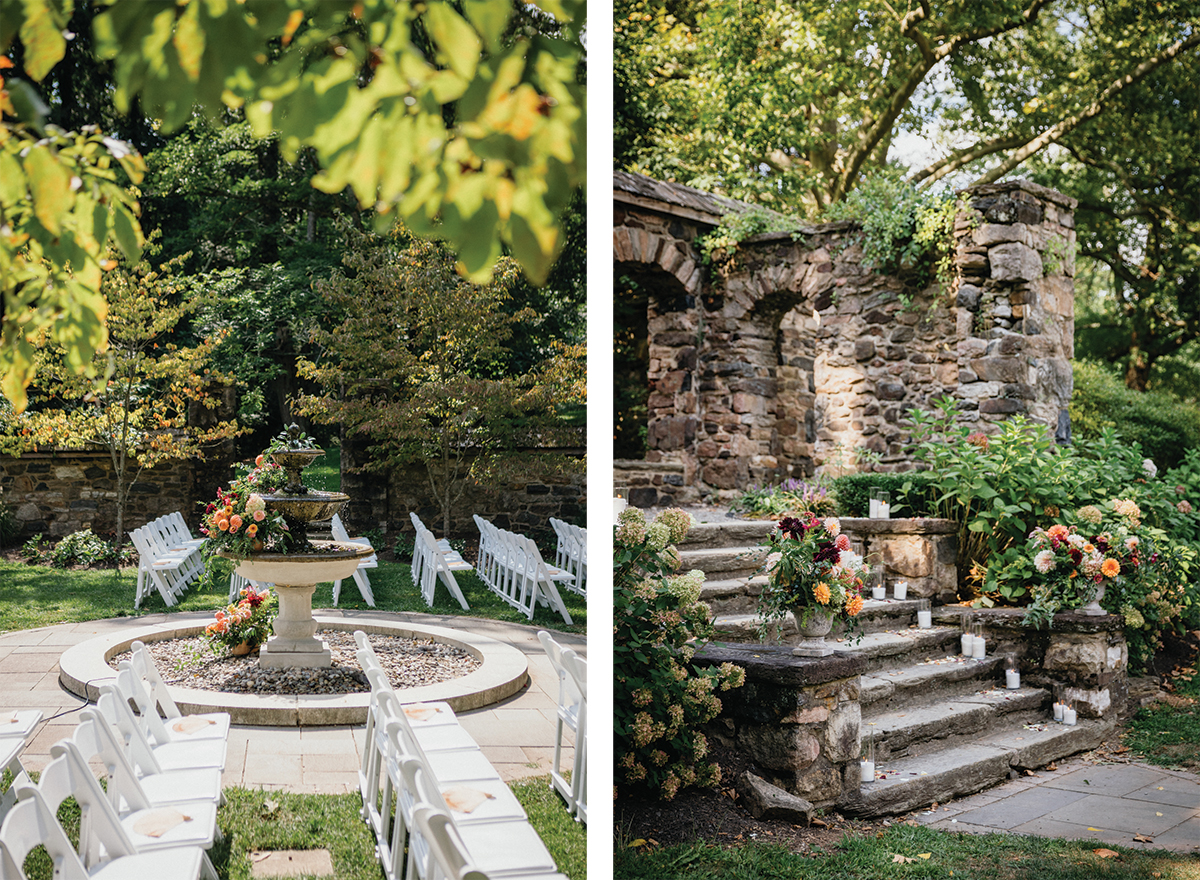 Stone architecture capture at wedding by Philadelphia wedding photographers.