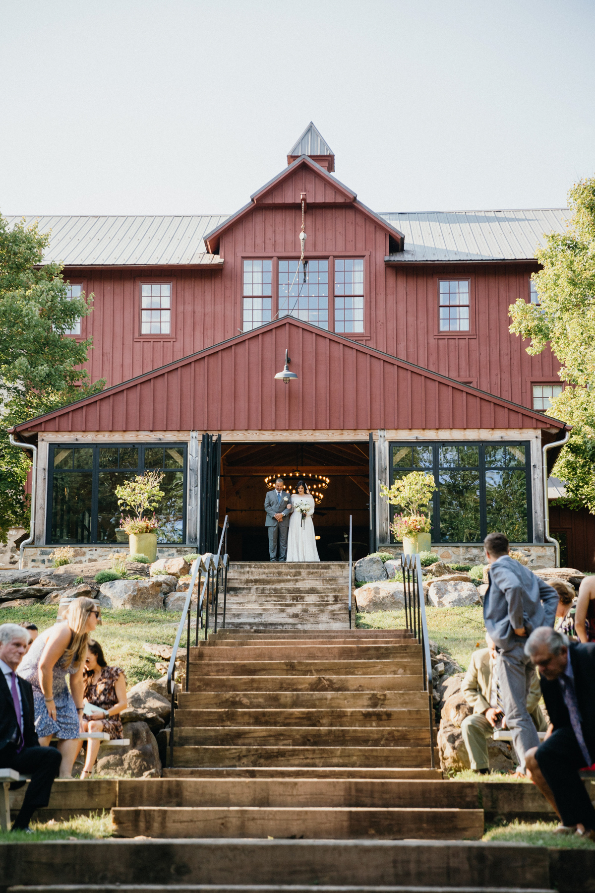 A soft, romantic ceremony at Grace Winery, a picturesque outdoor wedding venue near Philadelphia.