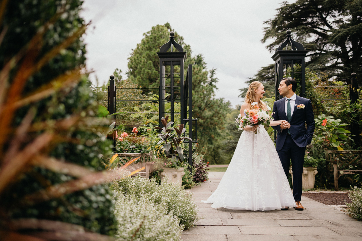 A classic wedding portrait taken by a Philadelphia wedding photographer.