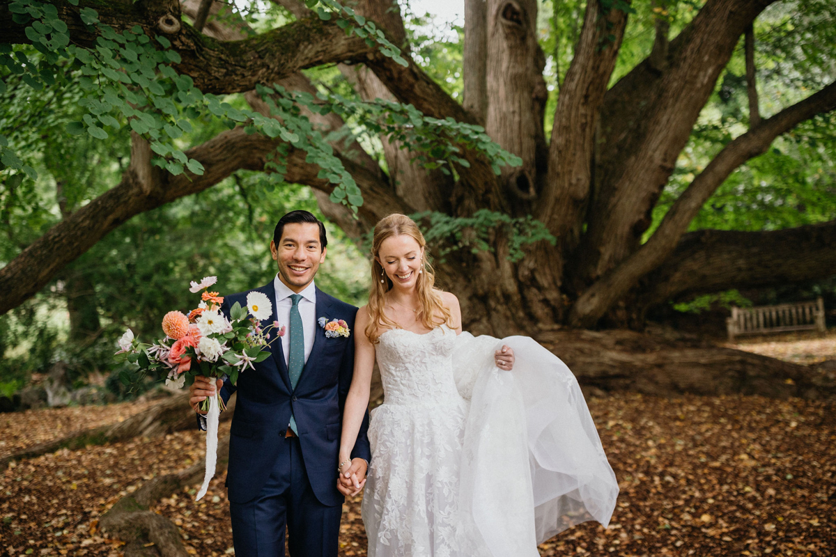 A tender embrace photographed by a Philadelphia wedding photographer.