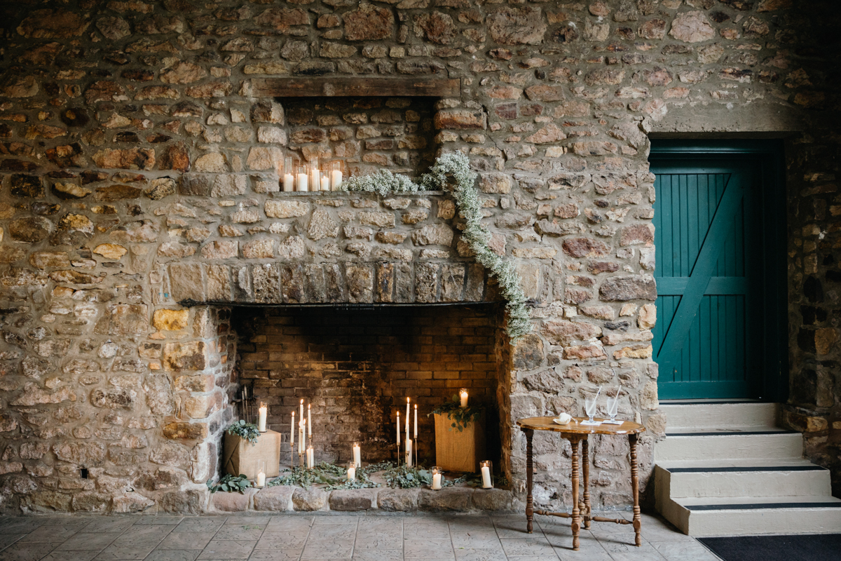 indoor wedding ceremony in new hope pennsylvania
