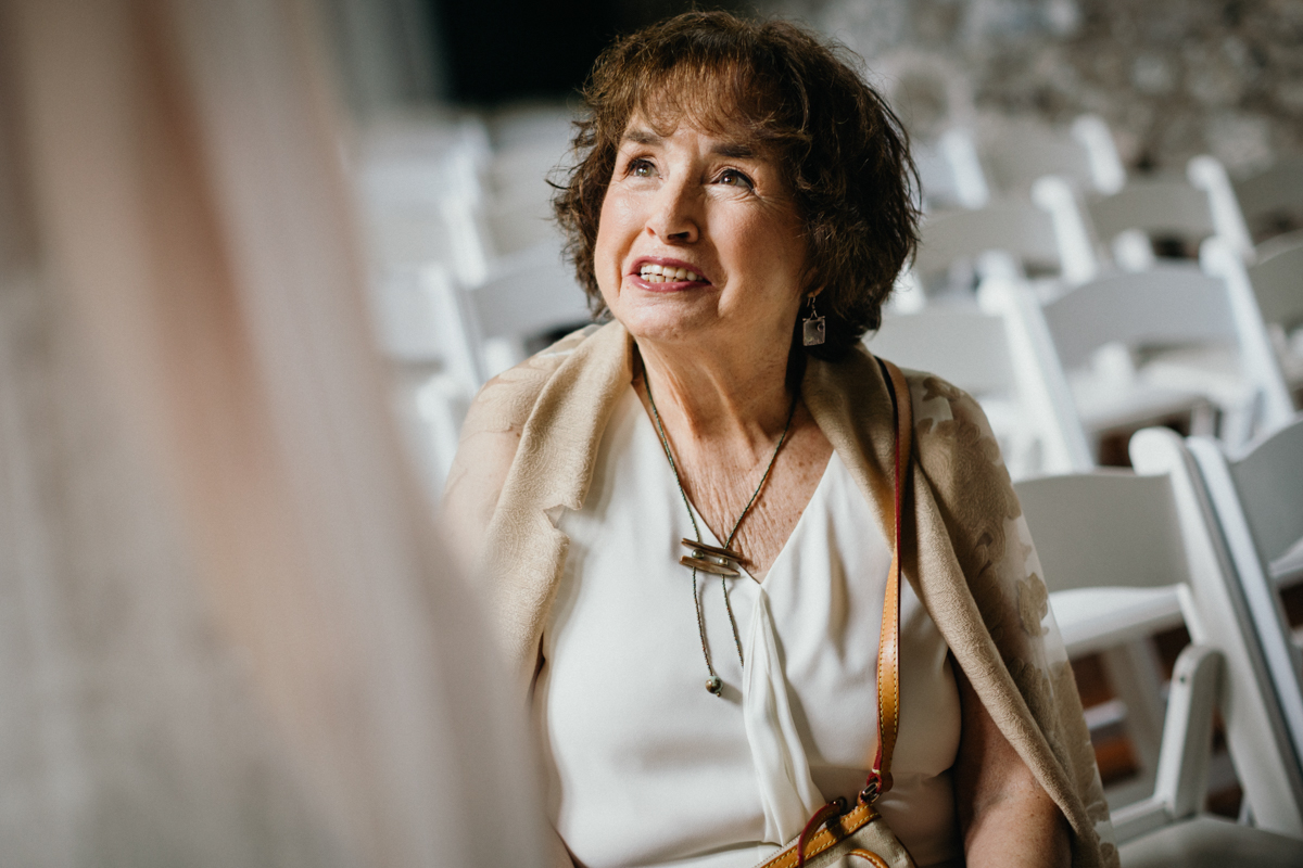 grandmother watching bride get ready before new hope wedding