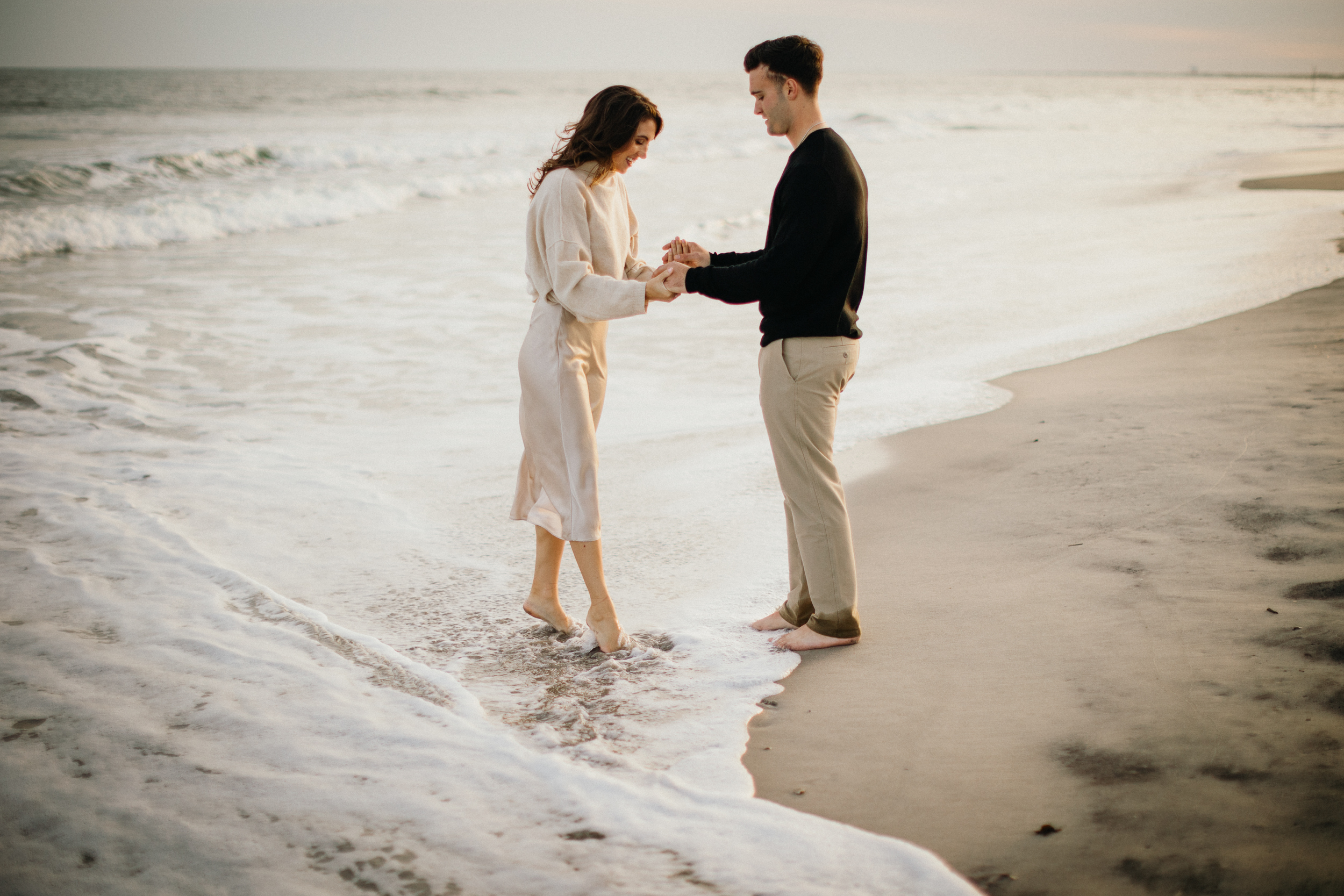Fun and casual Ocean City NJ engagement session