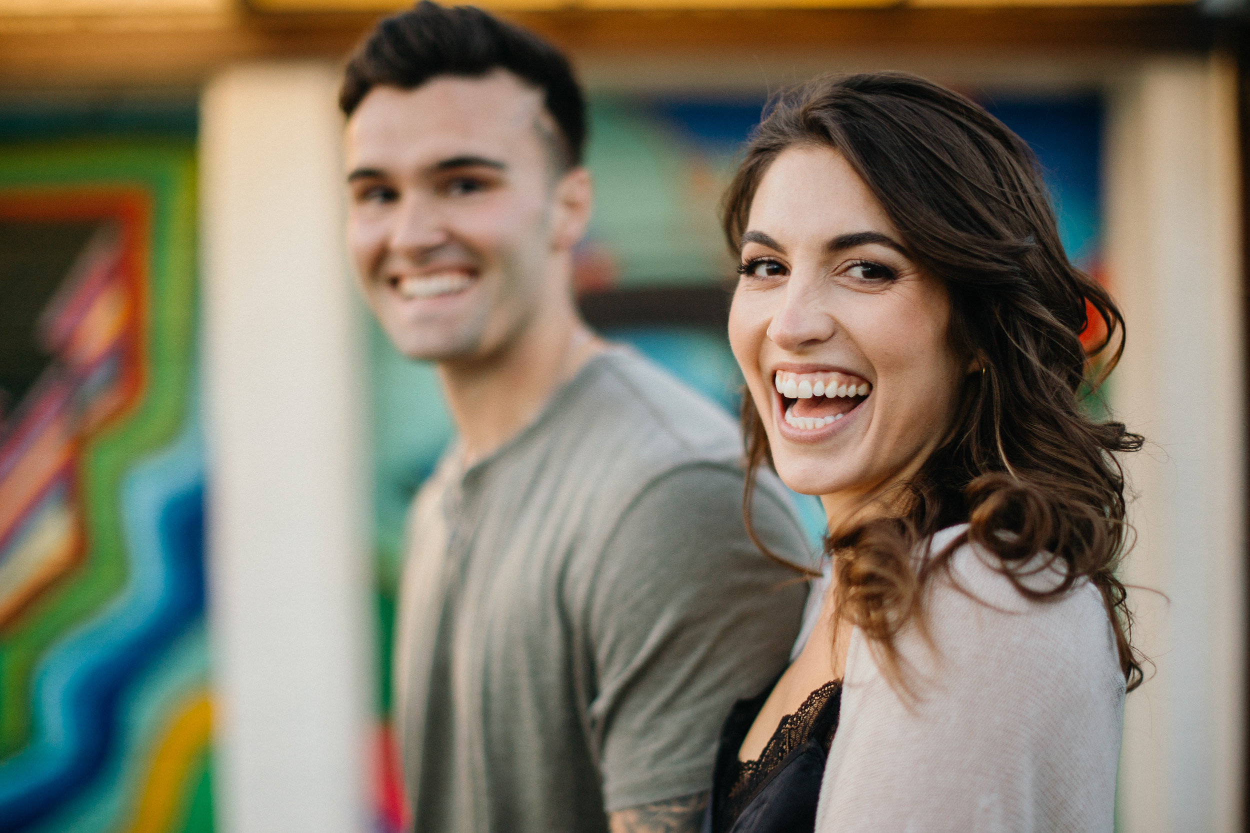 Jersey Shore engagement photos on the OCNJ boardwalk