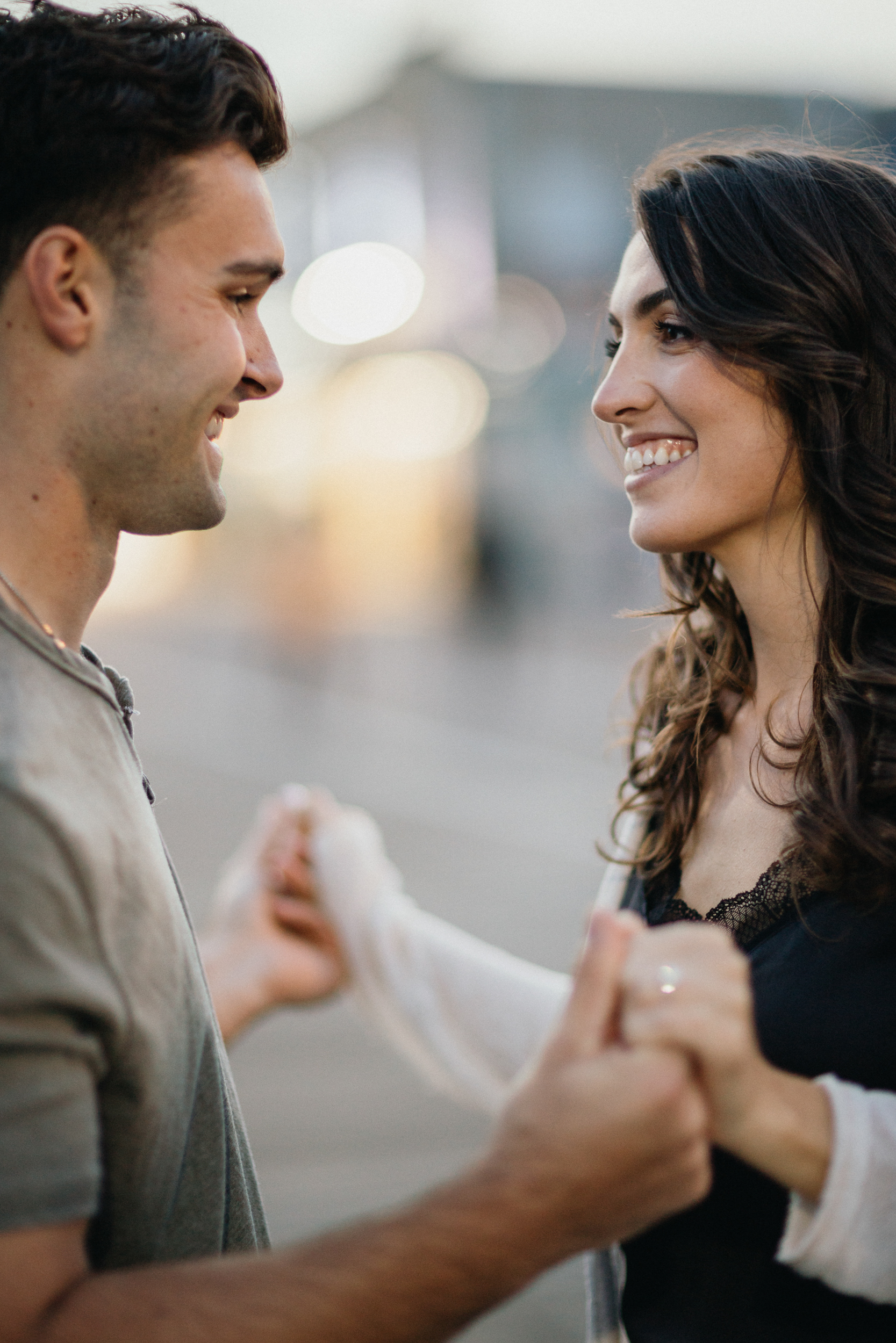 Beach engagement session in New Jersey with barefoot vibes