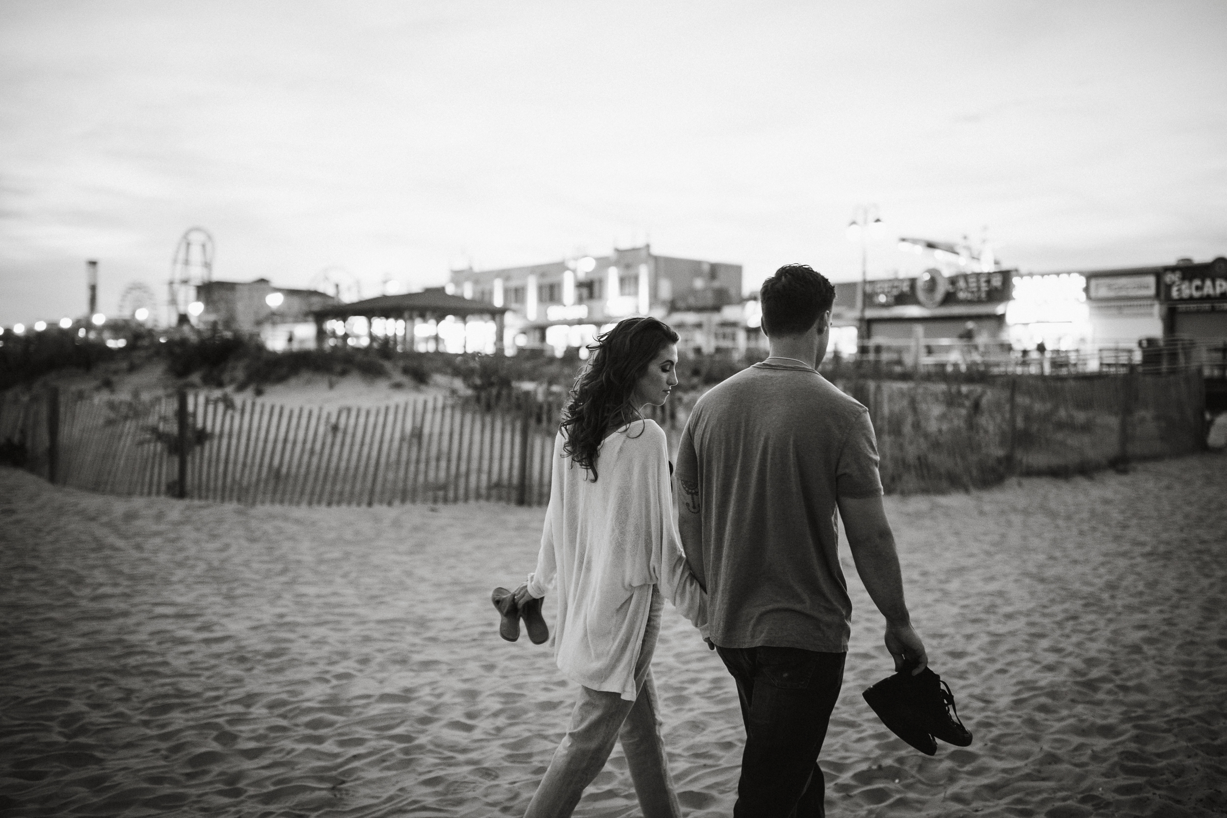 Philadelphia wedding photographer shoots dreamy OCNJ engagement photos