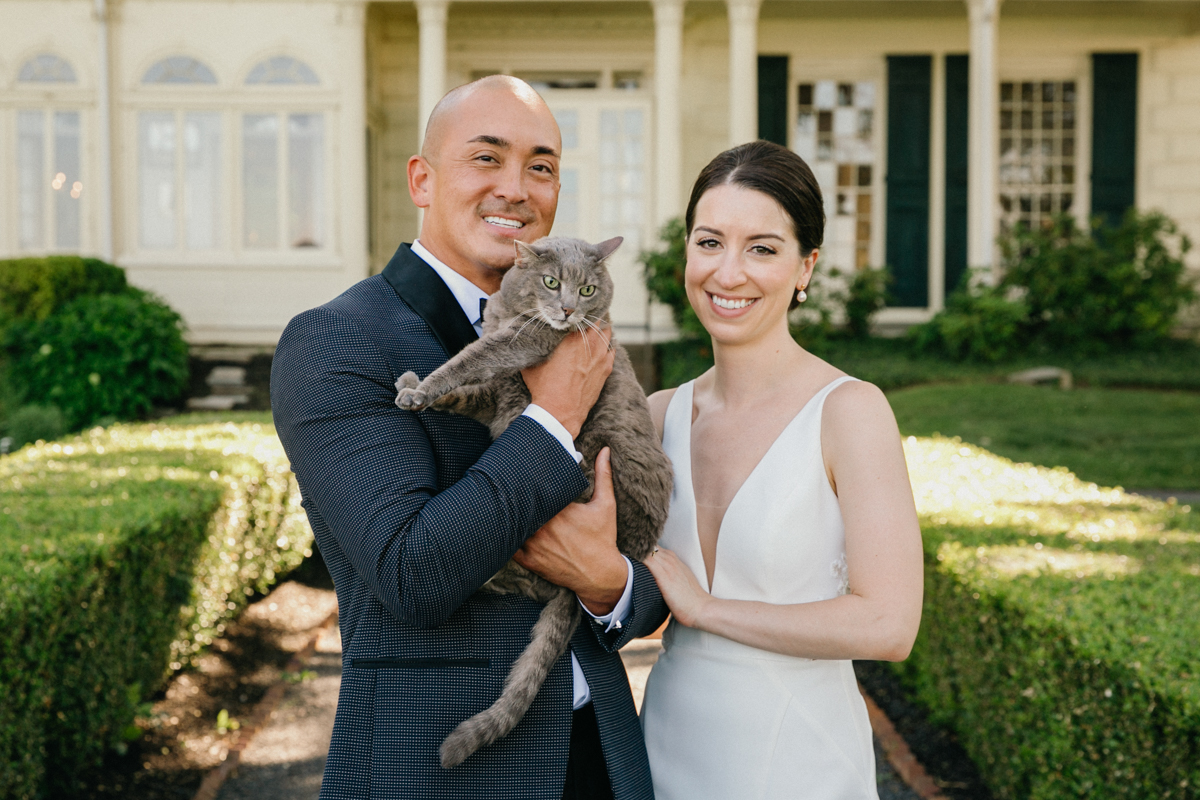 Portraits with cat – Philly wedding photographer