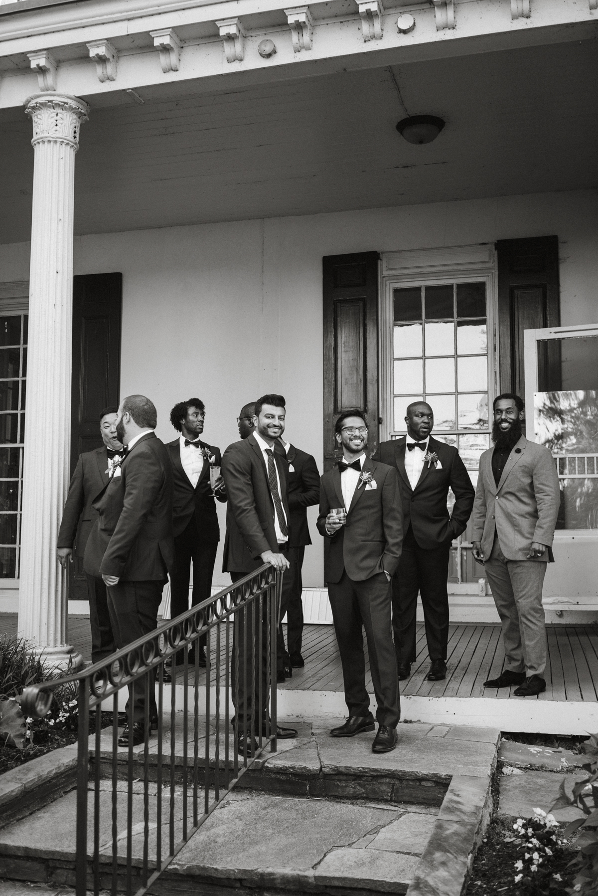 Cocktail hour drinks with river view – Philly waterfront wedding venue