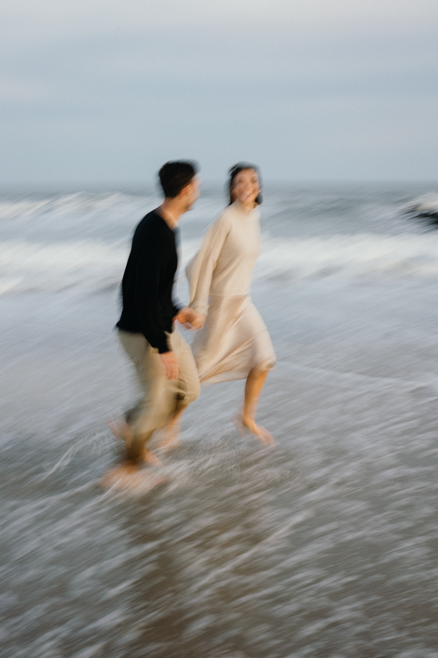 Sunset OCNJ engagement photos by couples photographer New Jersey